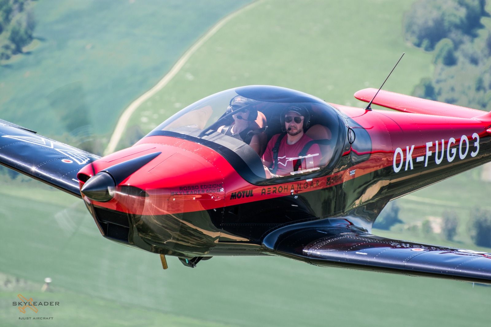 SkyLeader ve vzduchu